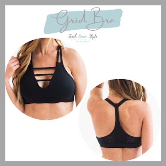ZYIA Black Grid Bra Medium - Picture 2 of 7